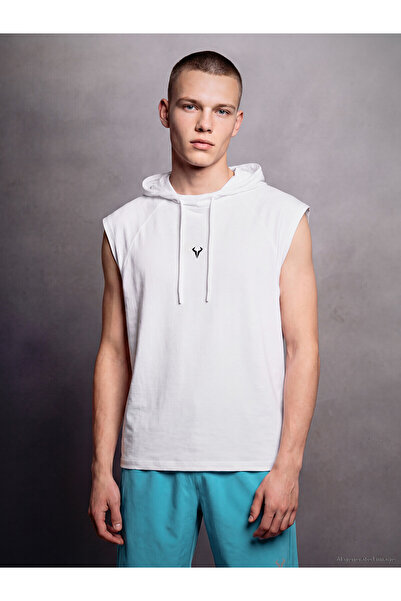 LC Waikiki Xside Active White Combed Cotton Sleeveless Men's Athlete Tank Top...