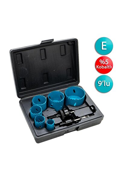 Titi DP1000E Kobaltlı HSS Bi-Metal Panç Seti 9 Parça (Elektrikçi)