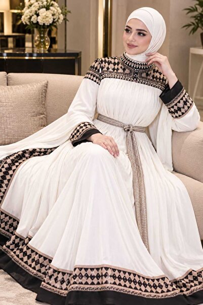 Velora Dresses فستان نسائي طويل ابيض انيق