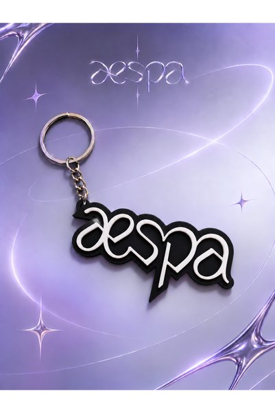 Generic Brand Aespa Girlband Logo Keychain