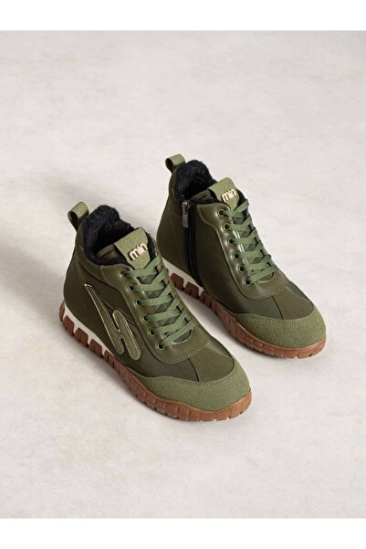 MÜJERİL'S Terra İçi Kürklü Gizli Topuk Kadın Sneakers Bot