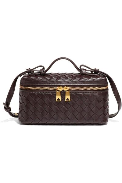 GENERAL Trendy Woven Crossbody Purse Square Box Bags Women Shoulder Bag Cute ...