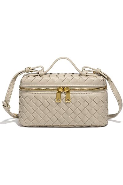 GENERAL Trendy Woven Crossbody Purse Square Box Bags Women Shoulder Bag Cute ...