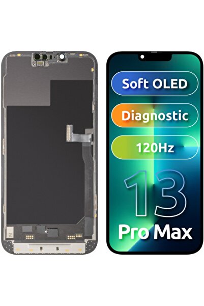 MP Display cu Touchscreen compatibil cu Apple iPhone 13 Pro Max, cu Rama, Ver...