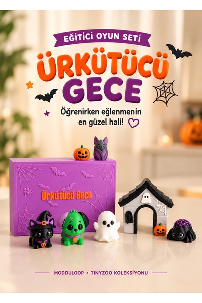 Ürkütücü Gece | Montessori İlhamlı Eğitici Oyuncak Hayvan ve Aksesuarlar, Hallowen