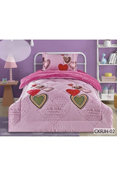 Moon Winter Baby Bedspread (Velvet with Fur) with Cartoon Pattern 3 Pieces 17...