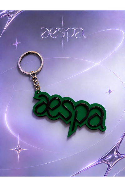 Generic Brand Aespa Girlband Logo Keychain