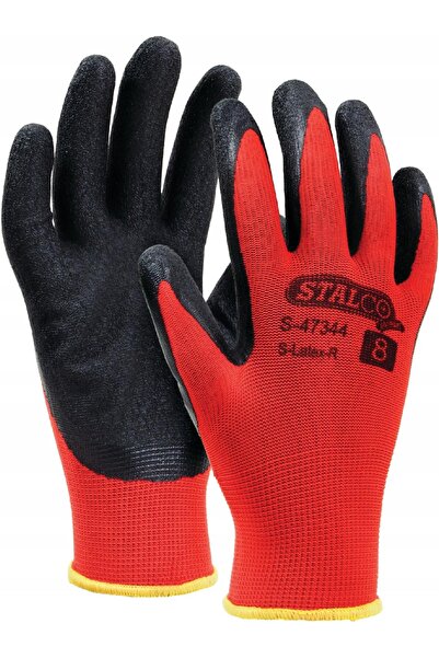 Stalco Mănuși Protecție Lucru, Mărimea 10, Portocaliu, Pentru Muncă, Latex Po...
