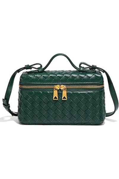 GENERAL Trendy Woven Crossbody Purse Square Box Bags Women Shoulder Bag Cute ...