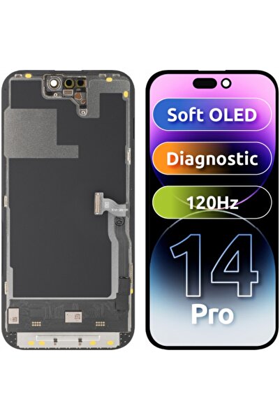 MP Display cu Touchscreen compatibil cu Apple iPhone 14 Pro, cu Rama, Versiun...
