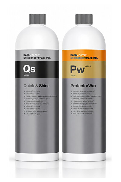 Koch Chemie Oto Hızlı Cila ve Boya Koruma Seti (PW+QS) 1Lt.