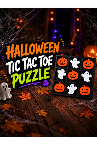 Generic Brand Joc X și 0 Halloween pentru 2 jucători, cu piese Dovleci și Fan...