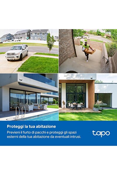 tapo C400 Full HD Outdoor WiFi Surveillance Camera, 5200 mAh Battery, Up to 180 Days of Battery Life, Night Vision, Color Night Vision, Person Detection, Sound and Light Alarm, IP65