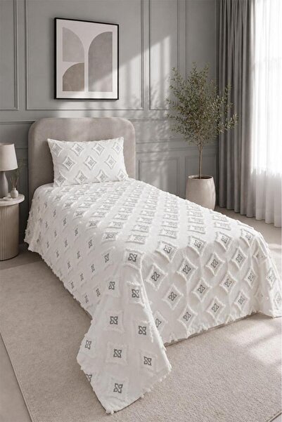Çeyiz Diyarı Perlina 2 Piece Single Pique Set Gray