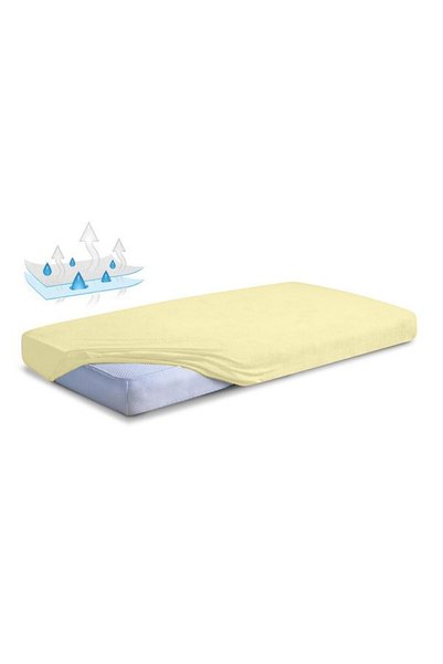 BabyMatex Saltea impermeabilă pentru pat BabyMatex, din frotte, galbenă, 70x1...
