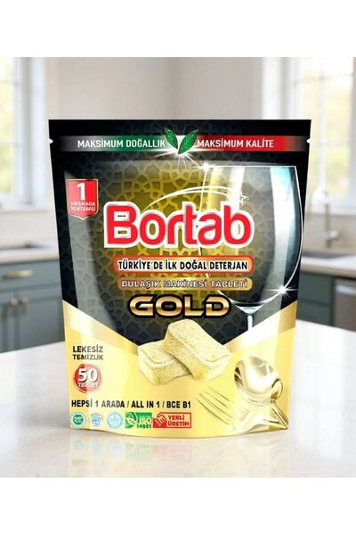bortab bulaşık makinesi tableti 50 li vegan