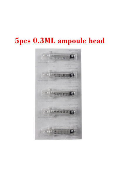 Choice 5pcs 0.3ml head 0.3ml 0.5ml Ampoule Head for Hyaluron Acid Pen Shockpr...