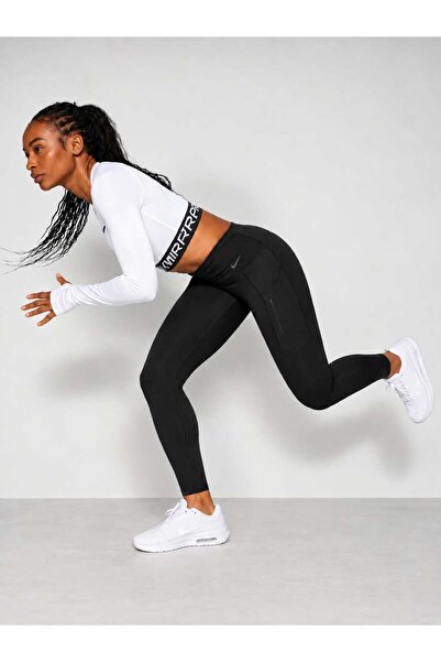 Nike Yüksek Bel Toparlayıcı Destekli 6 Adet Cepli Premium Spor Tayt Dri-FIT G...