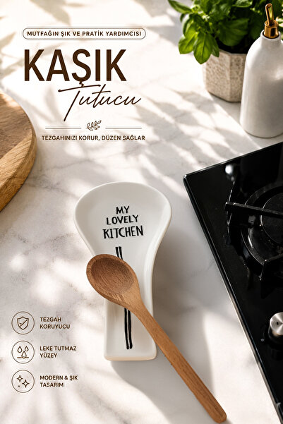 Porsima 590 Hand Made Porselen Yatay Kaşık Altlığı 27 cm – Tezgah Üstü Yemek ...