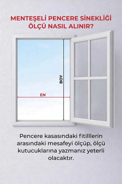 Genel Markalar Menteşeli Pencere Sineklik Kahverengi