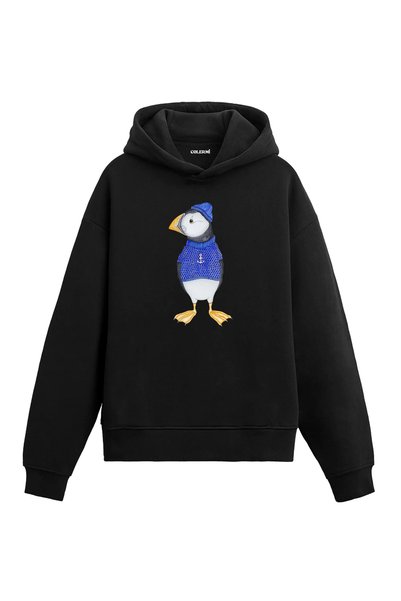 Colermi Sailor Puffin Design Hooded Sweatshirt