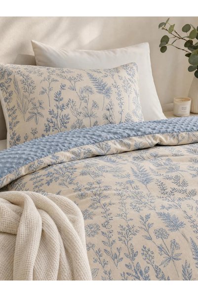 Styli 1-Peice Floral Print Comforter - Blue, 150x200 cm