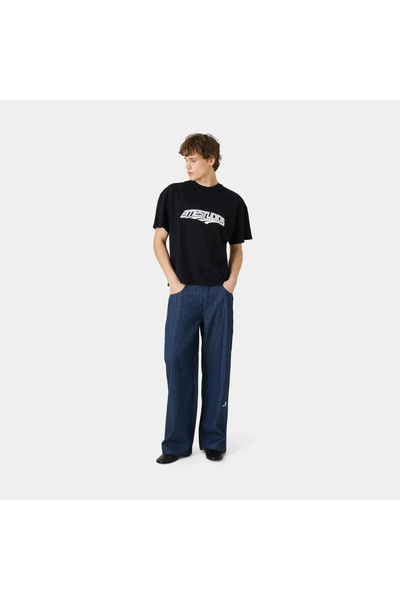 Take Two By Styli Black Slogan Print Round Neck Short Sleeves T-Shirt