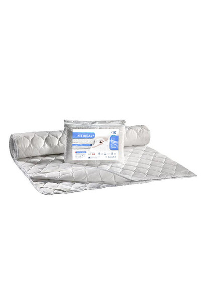 AMW Protectie saltea, AMW, Poliester/Bumbac, 60 x 120 cm, Alb