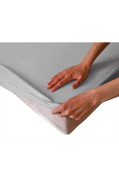 Darymex Cearceaf de protectie, Darymex, Jerseu/Elastic, 60x120cm, Gri