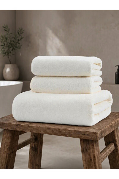 Styli Pack of 3 - PlainBath Towels, White
