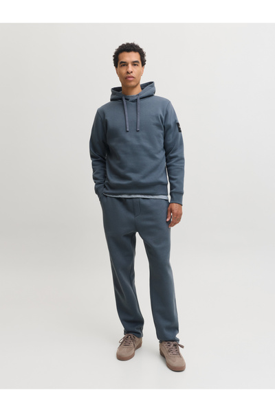 Jack & Jones Charcoal JPSTKANE Solid Mid Rise Jogger Sweatpants