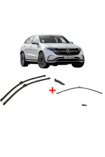 VALEO Set of 3 wipers MERCEDES-BENZ EQC (N293) 2019-2023, for windshield and ...