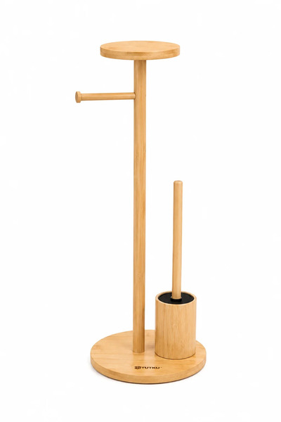 Tutku Home Bamboo Toilet Side Organizer