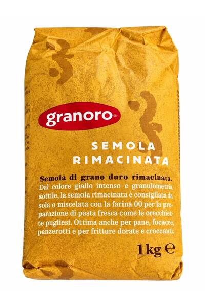 Semola Rimacinata 1 kg –Yeniden Öğütülmüş Durum Buğdayı