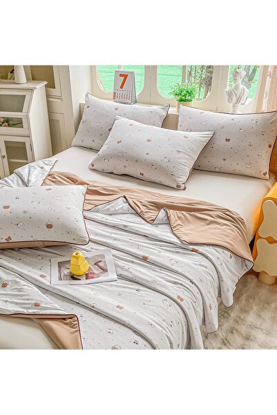 JOJO HOME ❄ Pilota de Vara Cooling Touch Gri Perlat Kawaii | Pisicute si Caps...