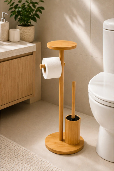 Tutku Home Bambu Tuvalet Yanı Organizer