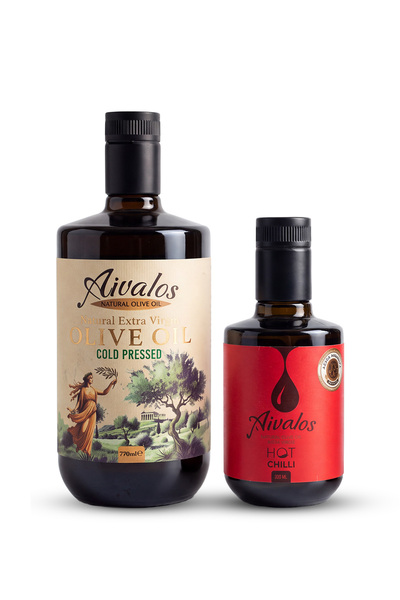 Naturel Sızma Soğuk Sıkım Zeytinyağı Century 750ml Acı Biberli Cam Şişe Natürel Sızma 250 ml Ödüllü Yağ İkilisi