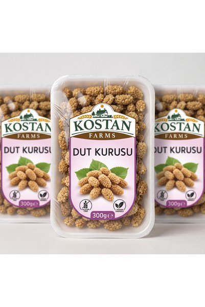 Kostan farms BEYAZ DUT KURUSU 300gr