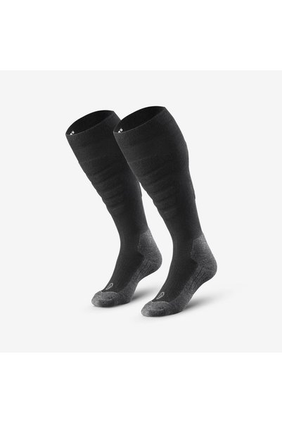 Decathlon Wedze Yetişkin Termal Kayak/Snowboard Çorabı - Siyah - 500