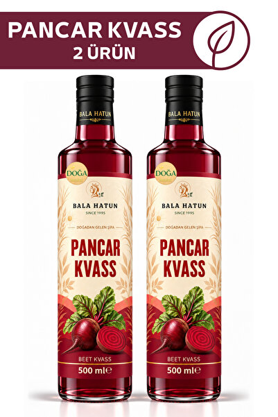 Pancar Kvass 500ml - Doğal Fermente (2'li Cam Şişe)
