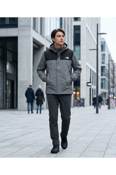 THE NORTH FACE Antora Jacket (DryVent Teknolojisi) Erkek Outdoor Montu Gri