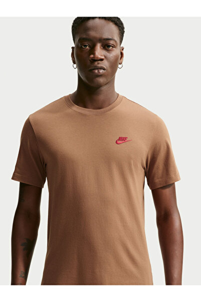 Nike Brown Sportswear Club T-Shirt