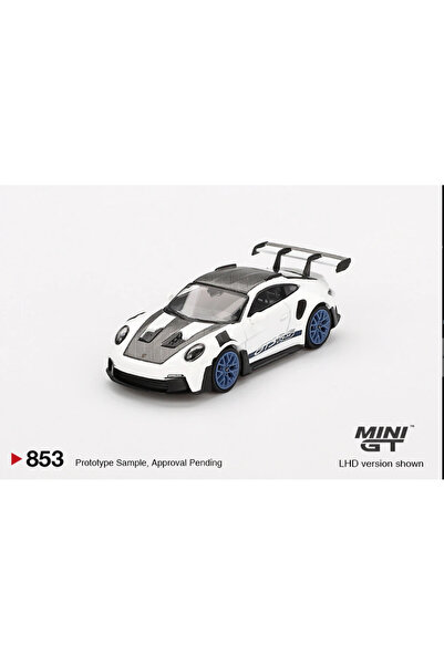 mini gt Porsche 911 Gt3 RS weissach Package White with indigo Blue 853