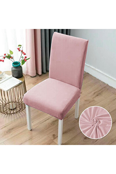 Pucioasa Home Set huse elastice pentru scaun, uni, 6 piese, roz, SC-02