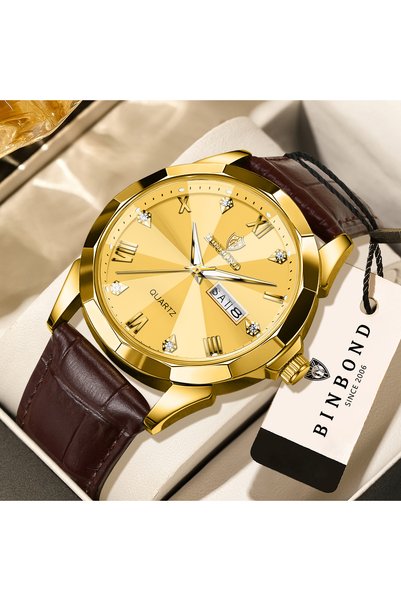 Choice No 7 BINBOND Business Quartz Watches for Men Luxury Luminous Waterproo...