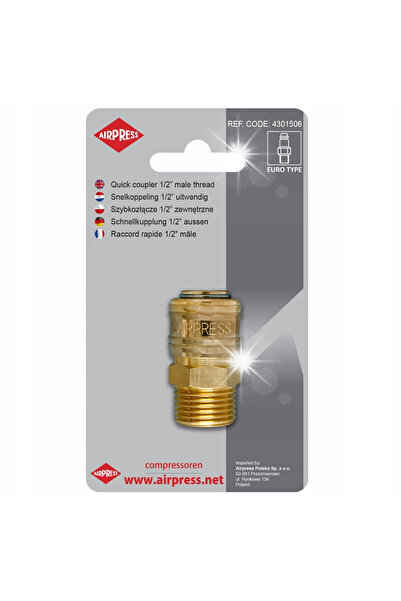 Airpress Conector rapid cu filet exterior 1/2'' 4301506