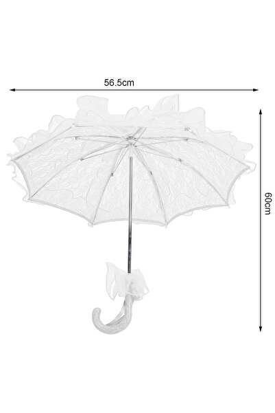 PRAVALIA CU SURPRIZE Umbrelă elegantă din dantelă CHARM, Crem