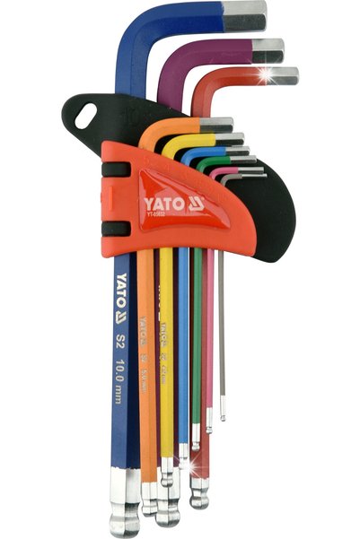 yato SET CHEI HEXAGONALE 9 PIESE YT-05632