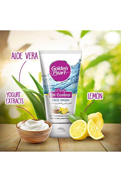 Golden pearl Face Wash for Oily Skin - Oil Cleanser for Face - Face Wash for Acne Prone Skin - Facewash Men - Acne Face Wash for Women - Exfoliating Face Wash for Men & Women 75ml