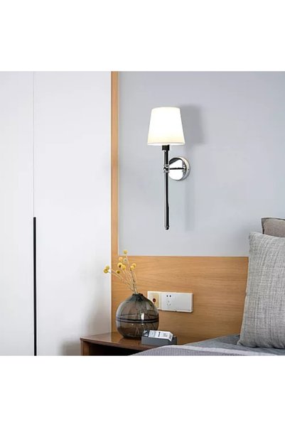 Generic Brand Modern Interior Wall Applique Silver E14 |   Wa/D6386/1Ch